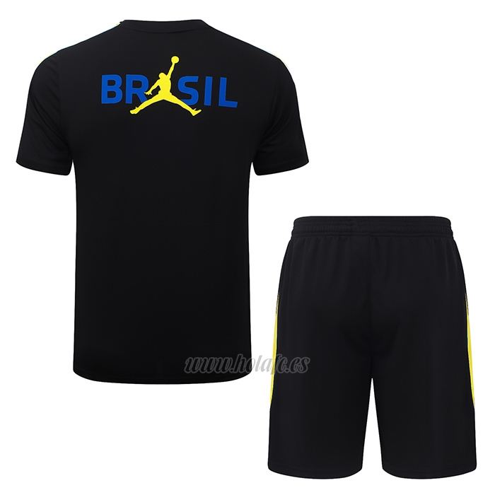 Chandal del Brasil Manga Corta 2026-2027 Negro - Pantalon Corto